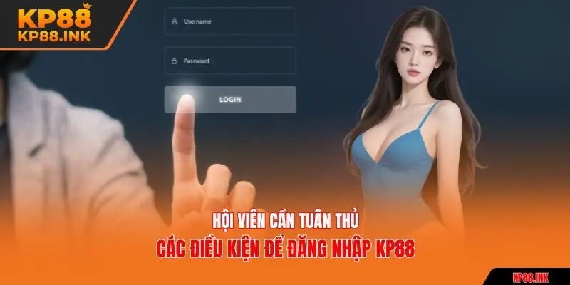 Hội viên cần tuân thủ các điều kiện để đăng nhập KP88